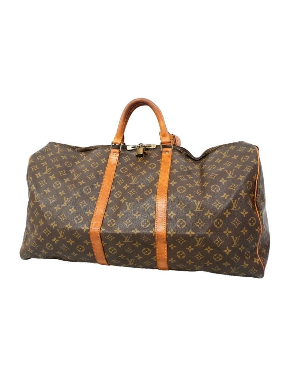 Louis Vuitton Boston Bag Monogram Keepall 60 Brown